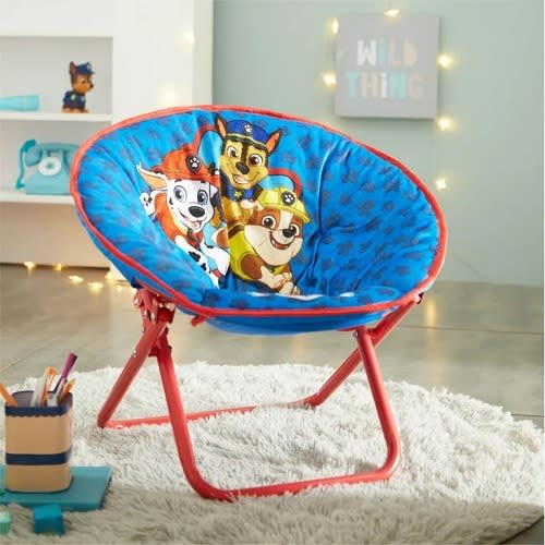 Paw Patrol 19" Toddler Mini Saucer Kids Chair Blue
