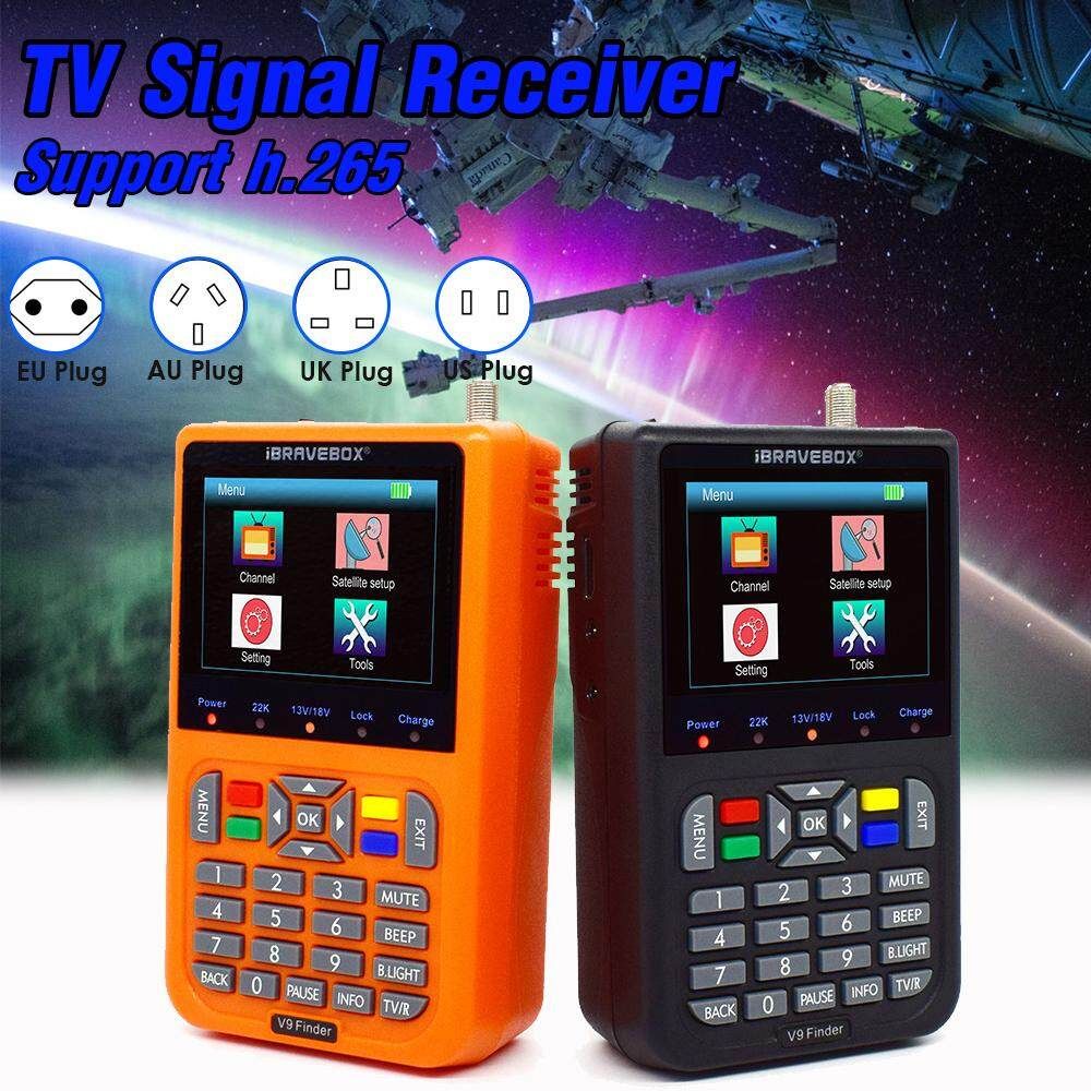 V9 TV Signal Finder Tester LCD Digital Satellite Receiver Finder Meter 3.5 Inch Blue