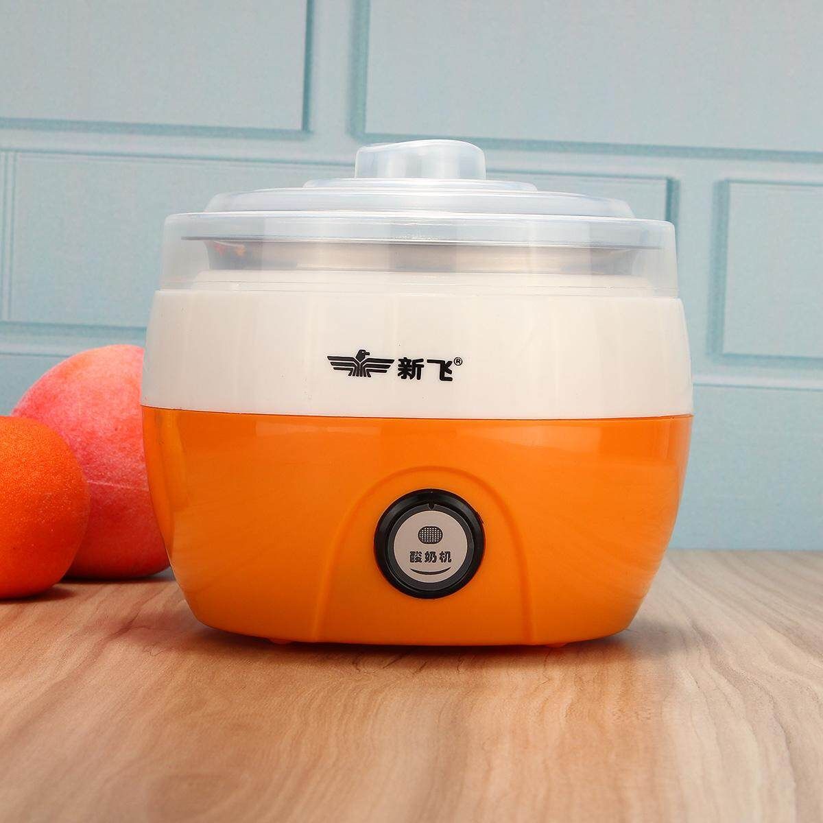 Stainless Steel Electronic Automatic Yogurt Maker Container Machine DIY 220V NEW Orange