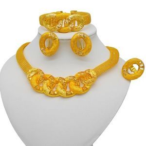 Gold Ladies Jewelry Set Women Necklace
