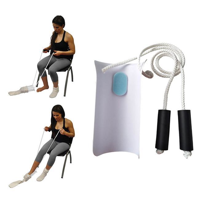 Deluxe Sock  Easy On And Off Device Helper W/Adjustable Cords