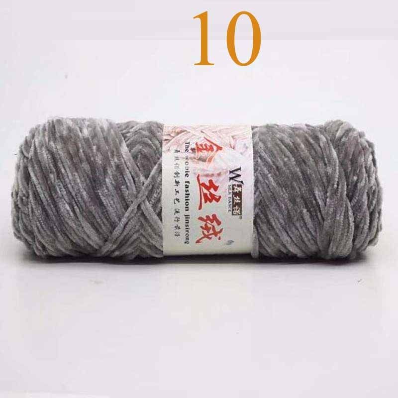 Knitted COLOURED Knitting Thick DIY Wool Craft Crochet 100g Chenille Chunky Velvet Sweater Yarn BluePink BabySoft Sweater