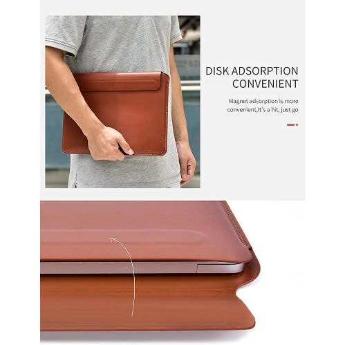 Coteetci Leather Liner Bag Ii For MacBook 13-inch -Brown