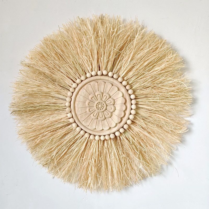 Home Furniture Background Wall Decoration Natural Raffia