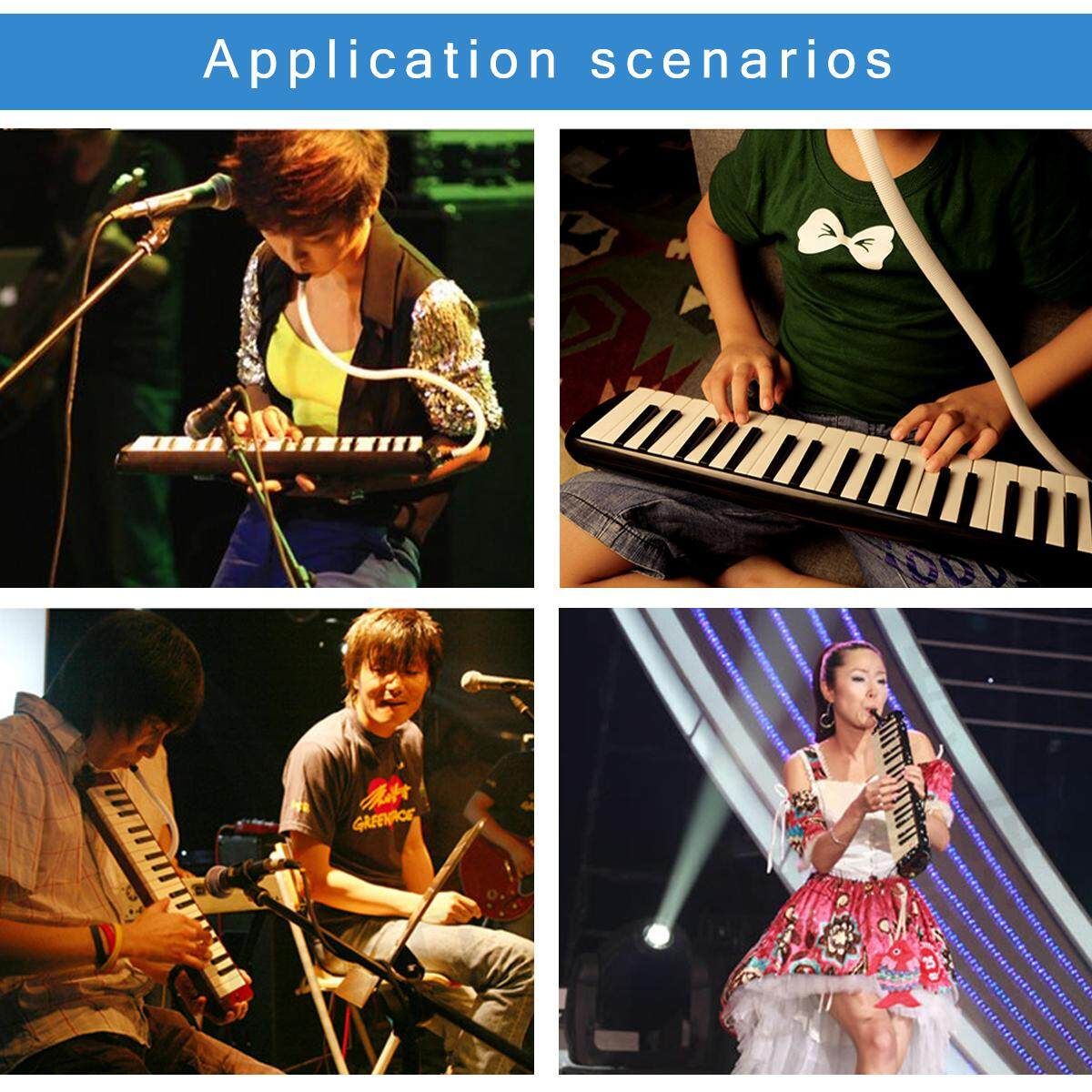 37 Piano Keys Melodica Musical Instrument Mouth Rrgan Teaching Dedicated W/ Bag