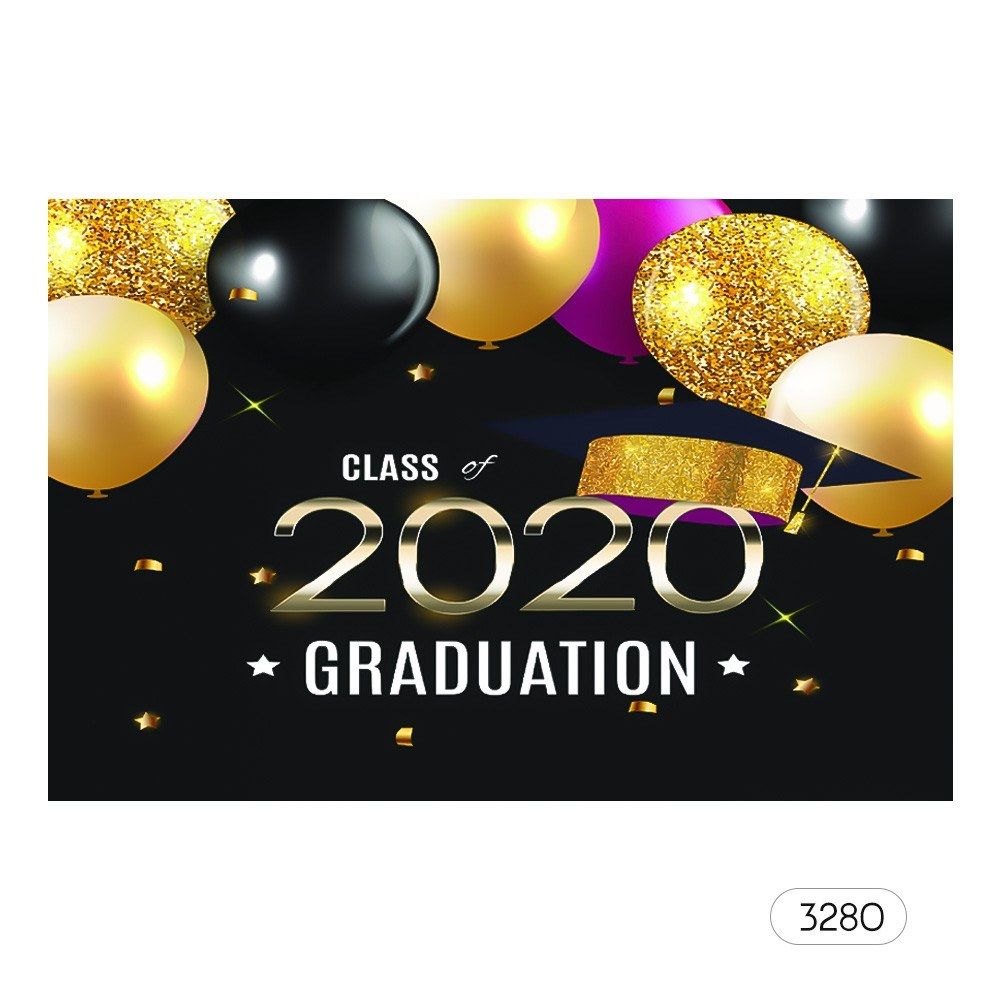 7*5ft Professional Backdrop The Class Of 2020 Graduation