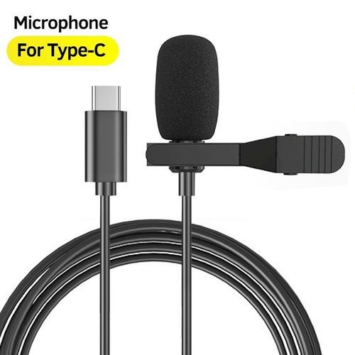 Clip-on Lapel Mic For  Audio Video Recording - Type C
