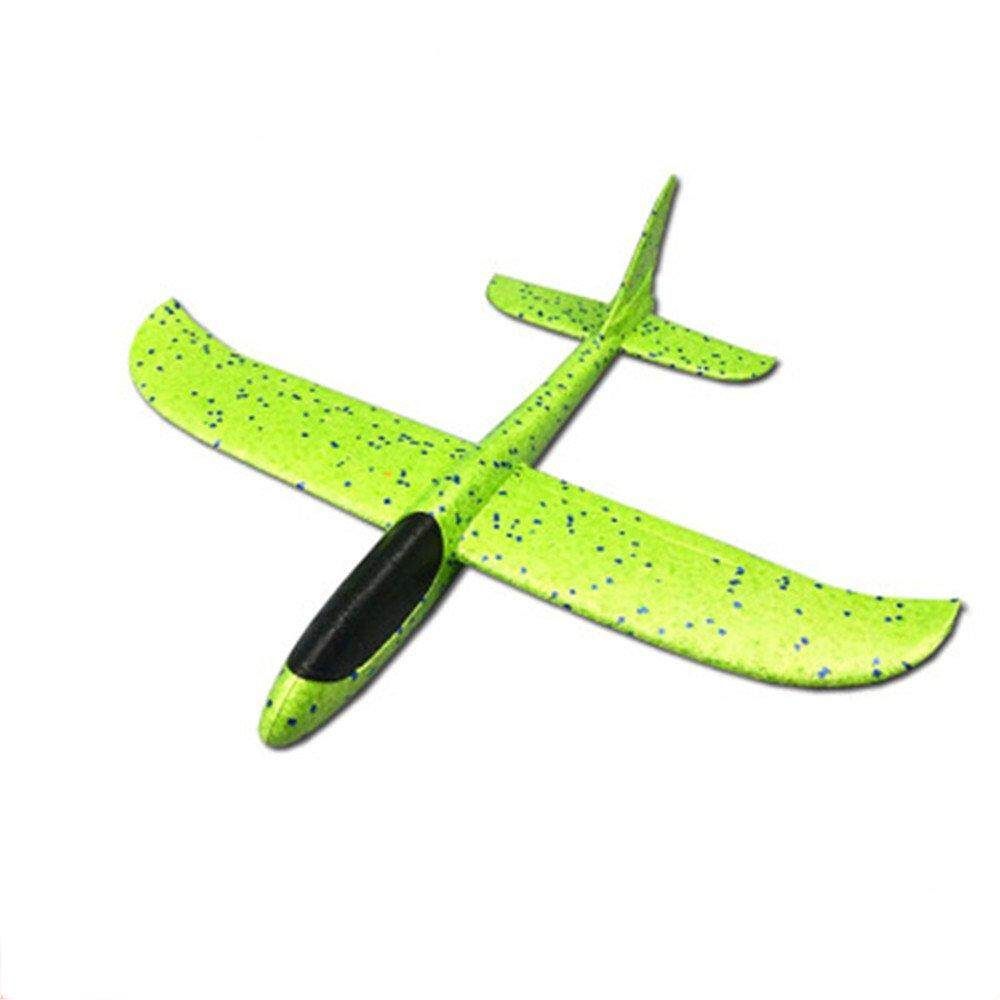 48cm Big Size Hand Launch Throwing Airplane DIY Inertial Foam Children Plane Toy 48CM Green
