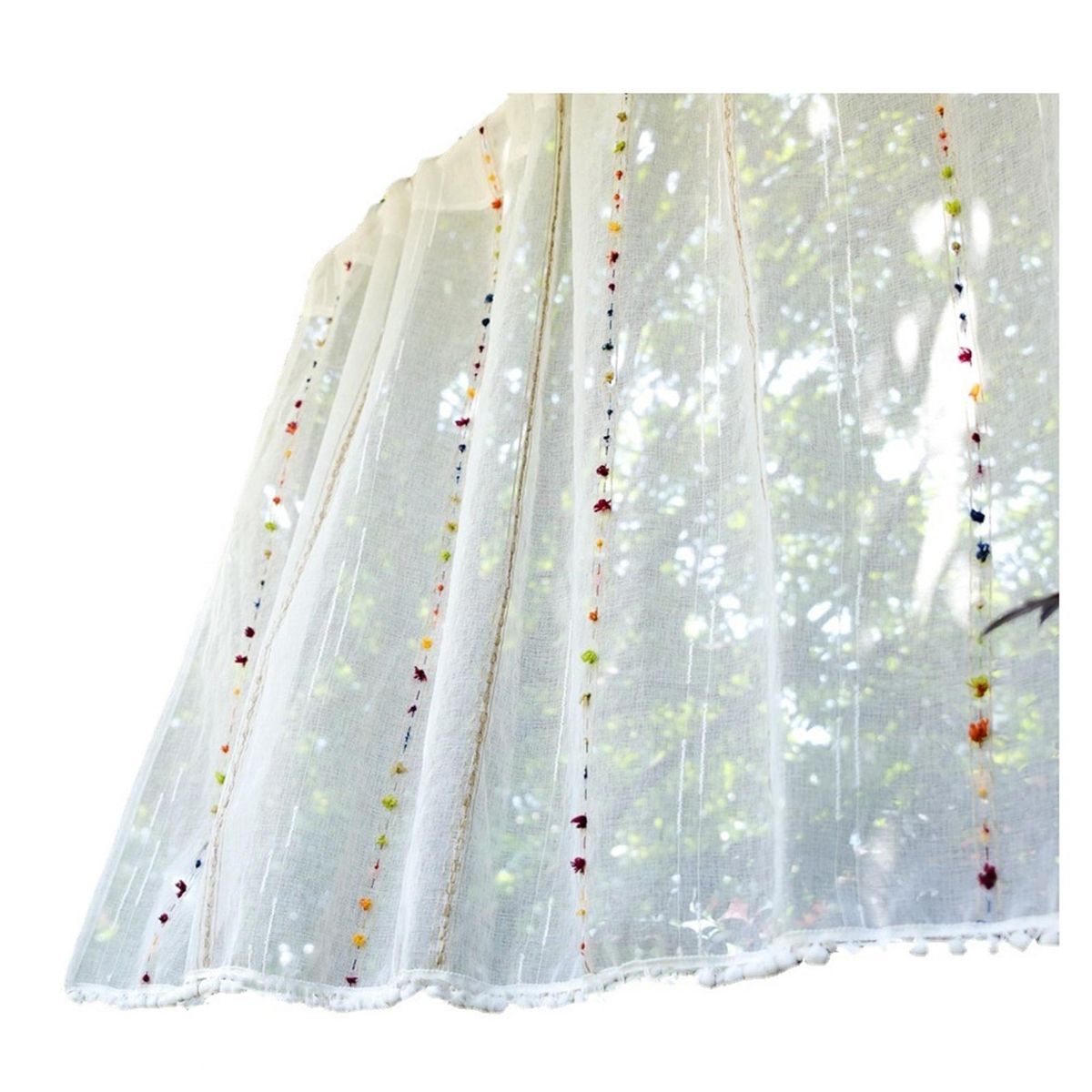 Window Voile Shade Widely Applied Window Tulle White