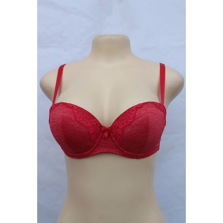 Plunge Bra - Red