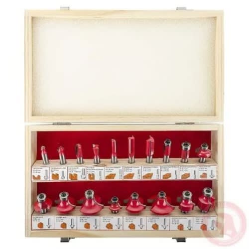 Wood Working Router Bit Set- 12 Pieces