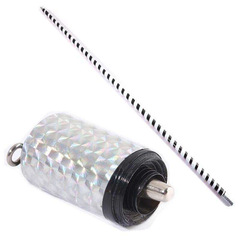 2PCS HOT Appearing Magic Cane Metal Silver Tricks Close Up Illusion Silk To Wand Black+White