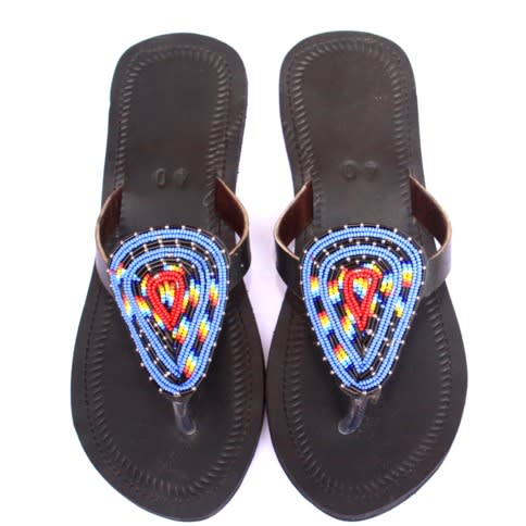 Beaded Slippers - Multicolor