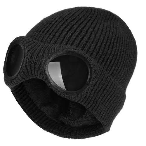 Beanie With Glasses  - Black