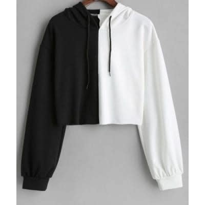 Plain Hoodies - Black And White