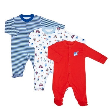 Baby Sleepsuit- Pack 0f 3