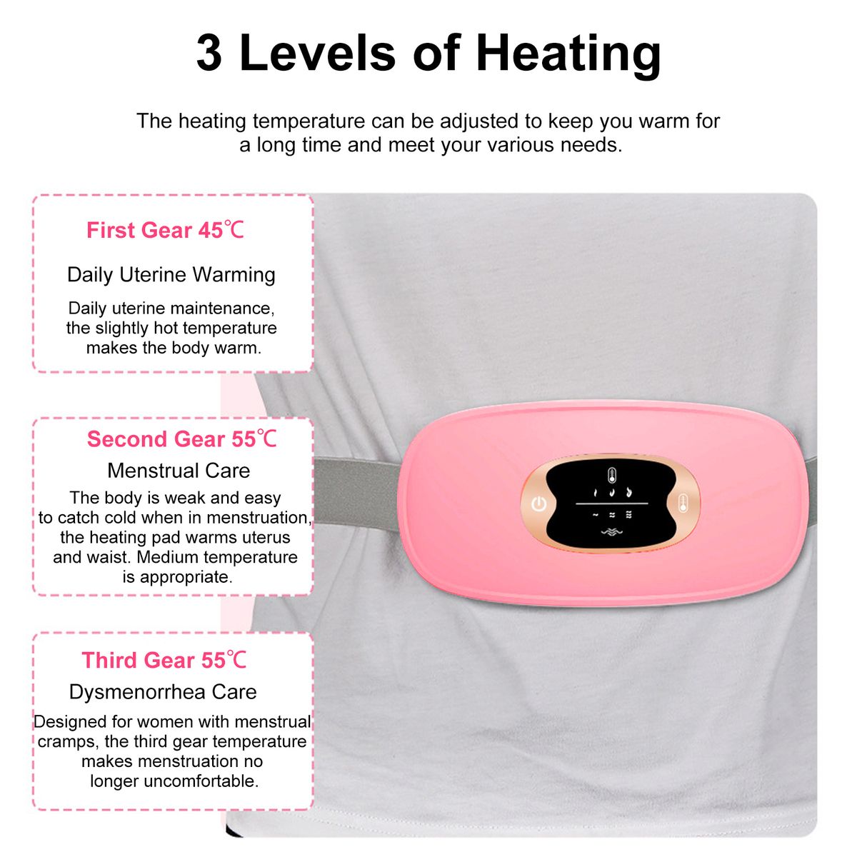 Portable Cordless Heating Pad Belt Electric Waist Belt