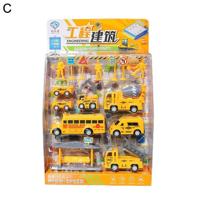 1 Set Vehicle Toy Engineering Car Design Christmas Gift-