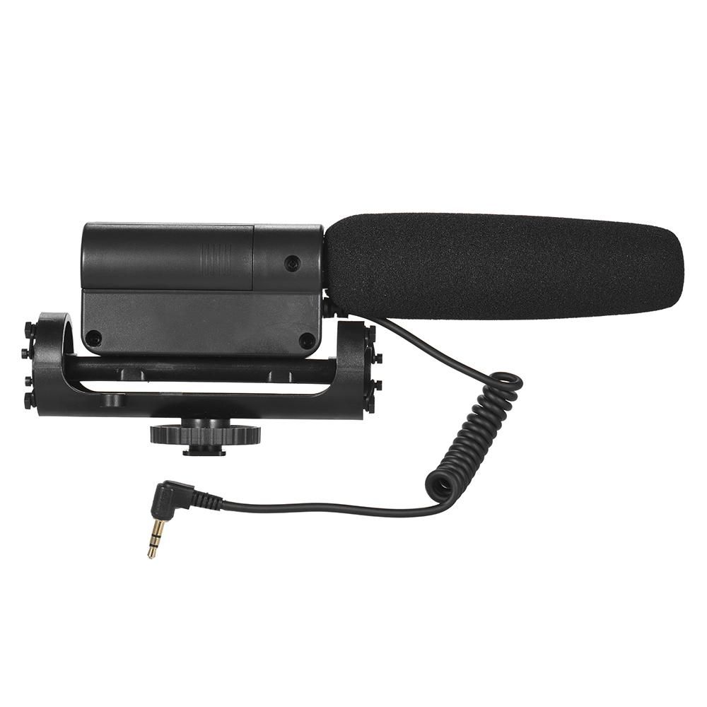 Recording Condenser Microphone Photography Interview Cardioid Directional Video Microphone for Canon Nikon Sony DSLR ILDC Cameras with 3.5mm MIC Socket
