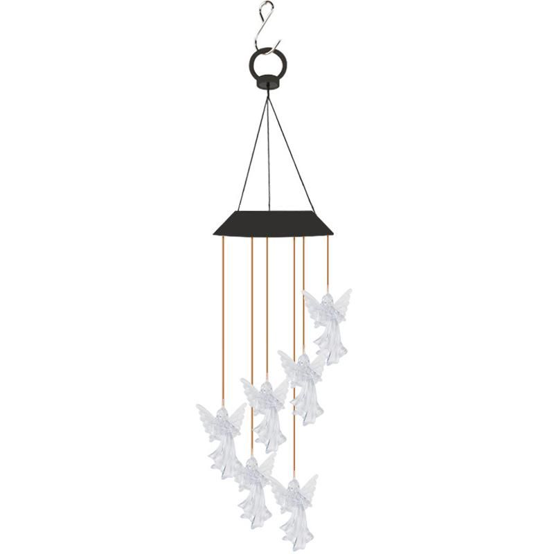 Angel Wind Chime Changing Colors, Solar Lights Gifts