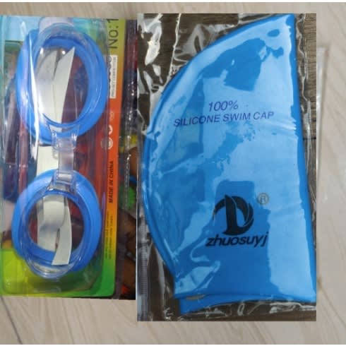 Blue Swimming Cap And Swimming Google