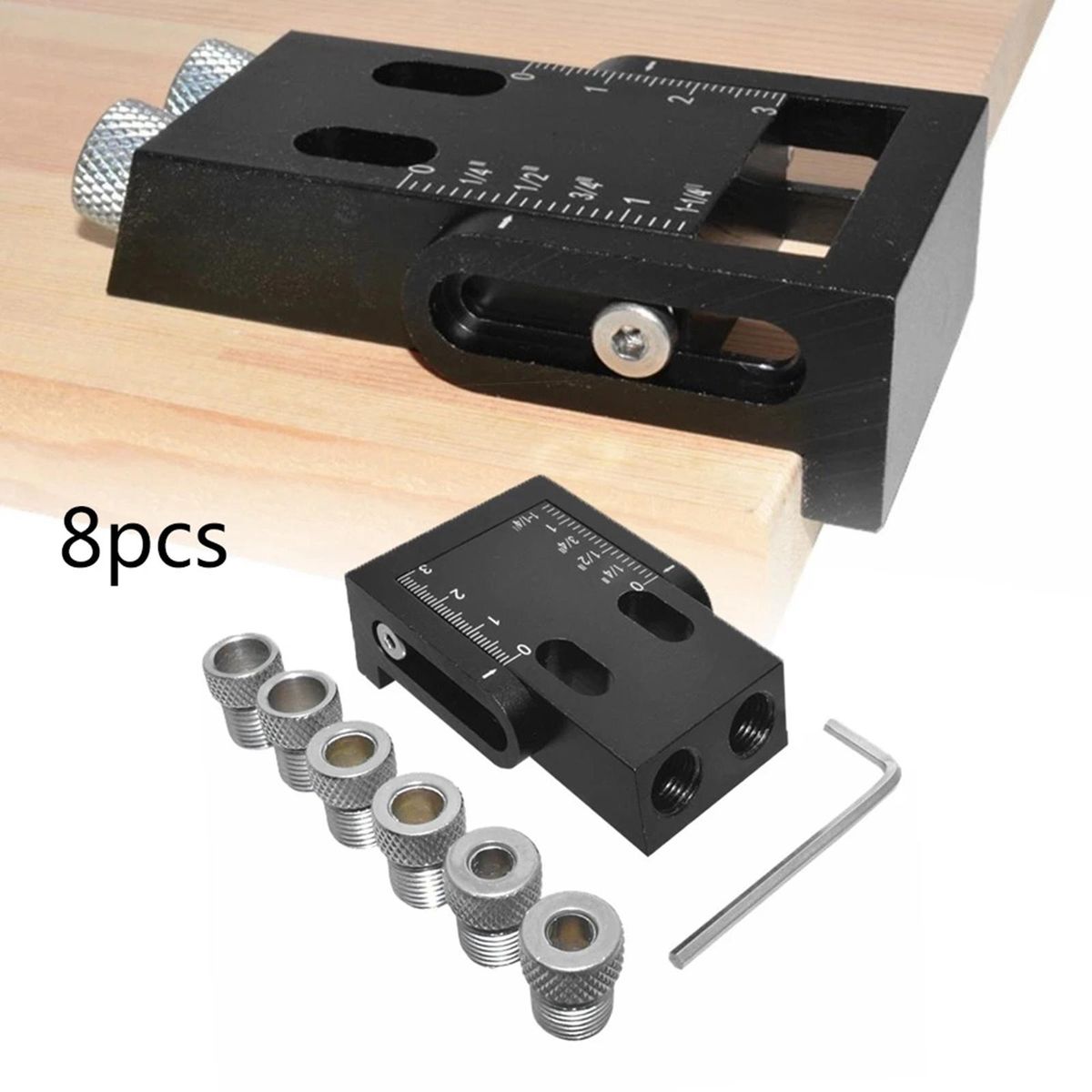 15 Degree Pocket Hole Jig Kit Oblique Drill Woodworking