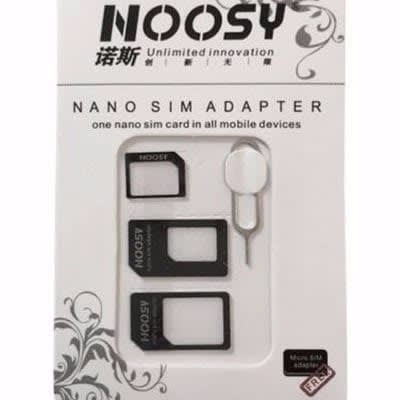 4 In 1 Nano Sim Card Adapter- Micro Sim Adapter With Eject Pin Key