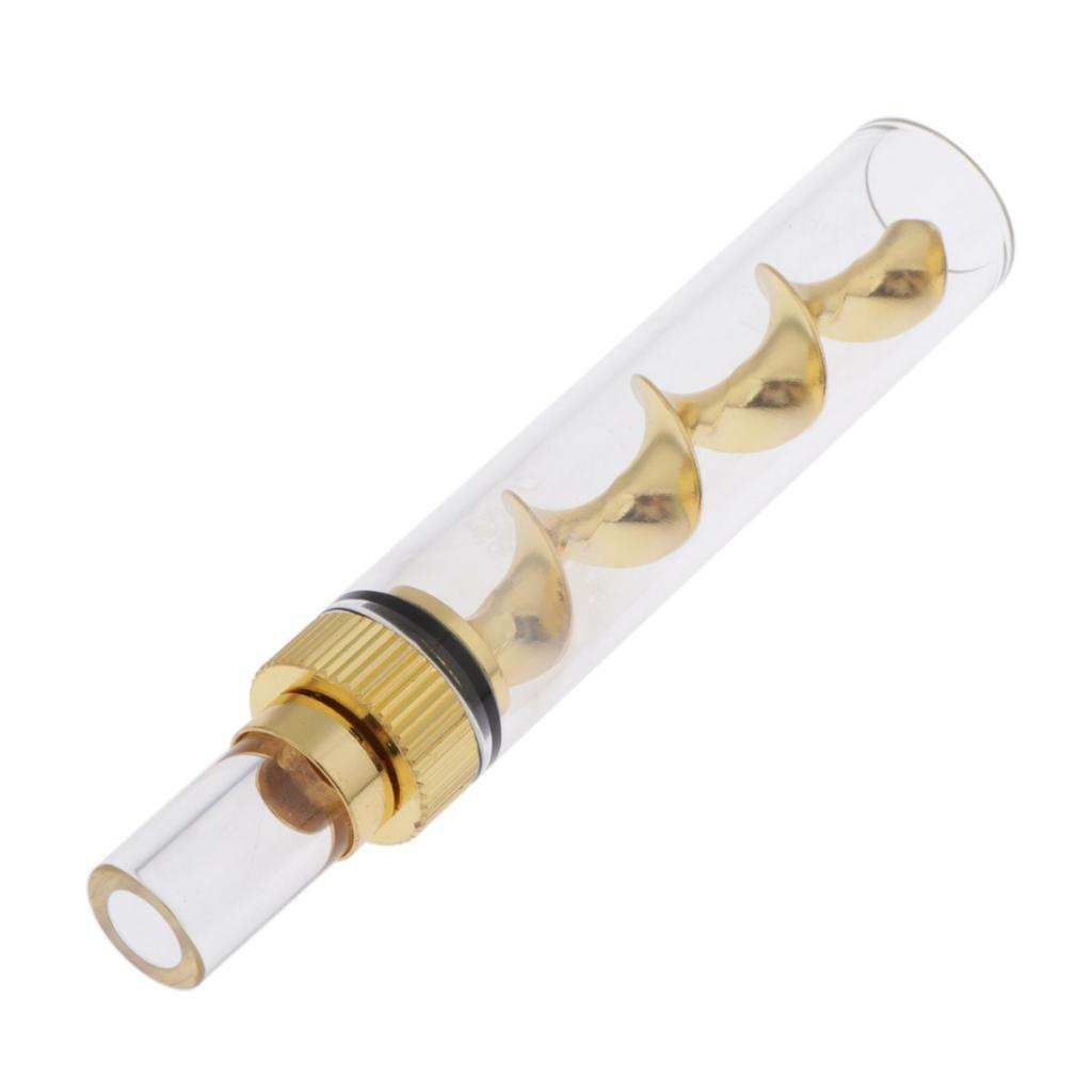 Spiral Dried Buring Herb Smoking Holder Accessories Set 9ml Golden