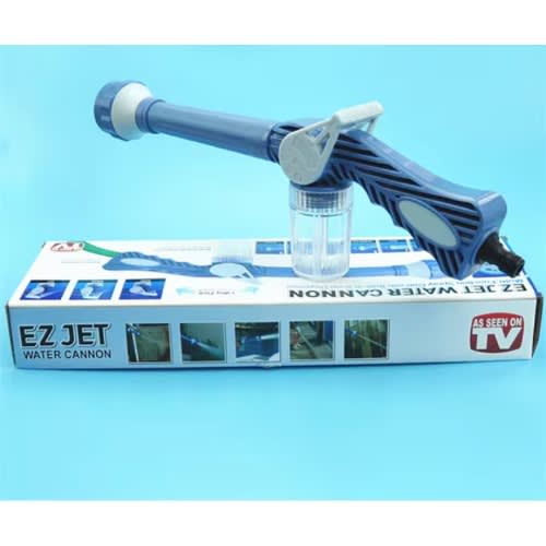 Ez Jet Water Cannon Multi Function Spray Gun - 8 Settings Built In Soap Dispenser