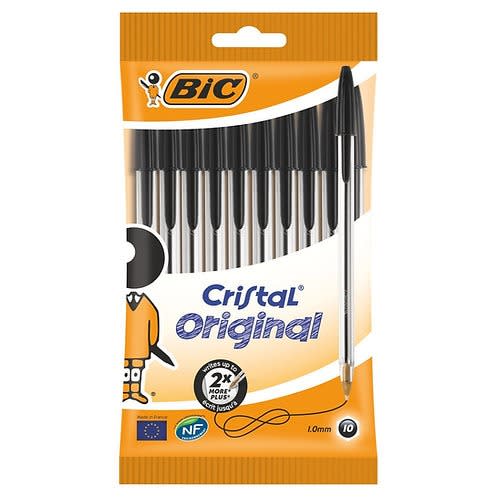 Cristal Original Black Ball Pen - 10 Pieces