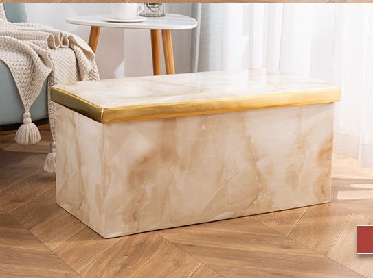 Folding Organizer Storage Ottoman Bench Cube Foot Stool