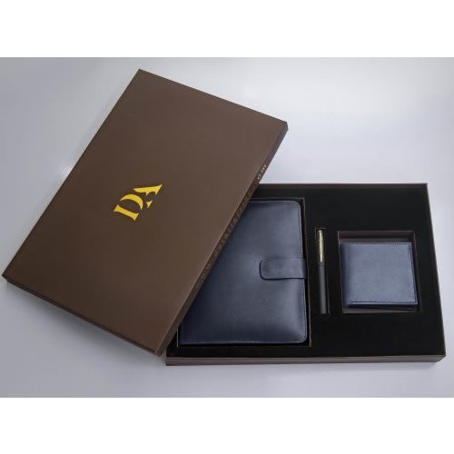 Detail Africa Notepad Gift Set - Navy Blue