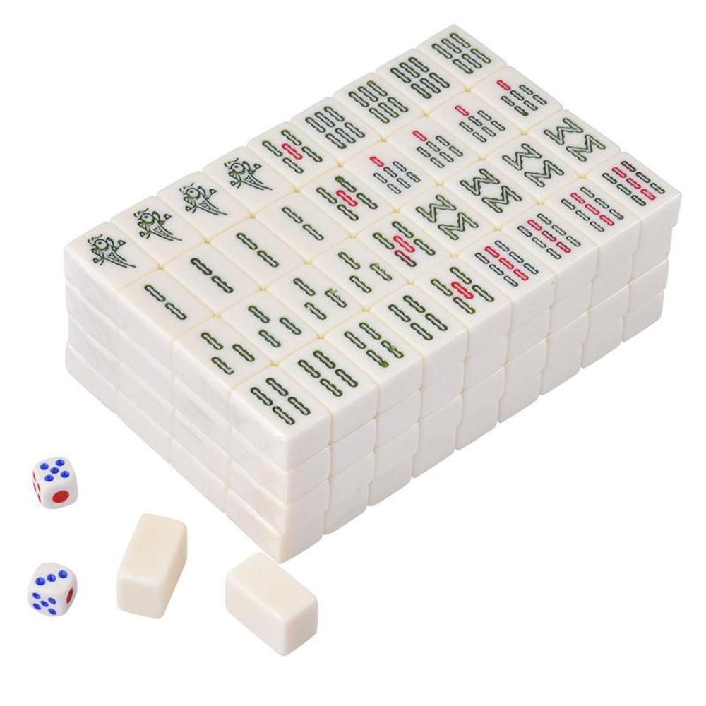 30mm Portable Small-Size Mahjong Set Travel Traditional Chinese Games Kit Indoor Entertainment Accessories