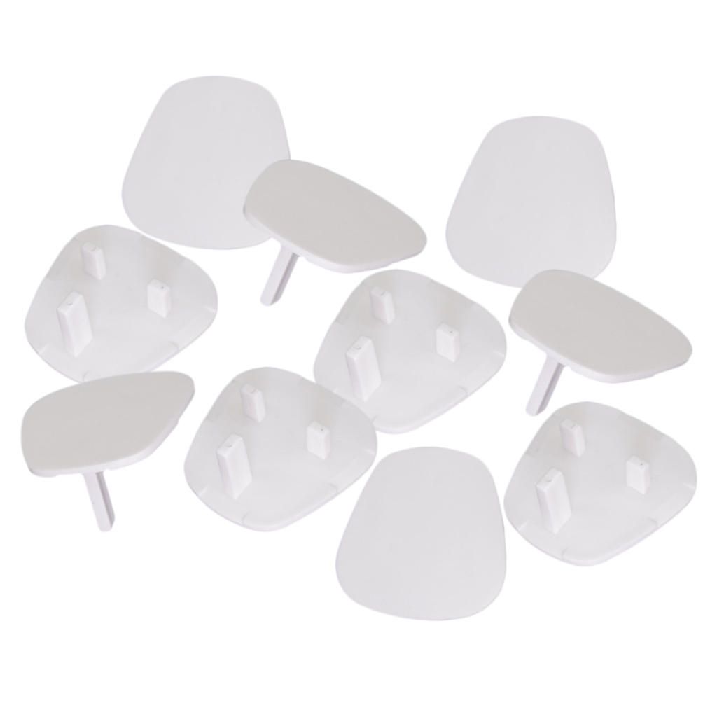 10x Wall Socket Covers Baby Proofing Outlet Plug Cover Warm White