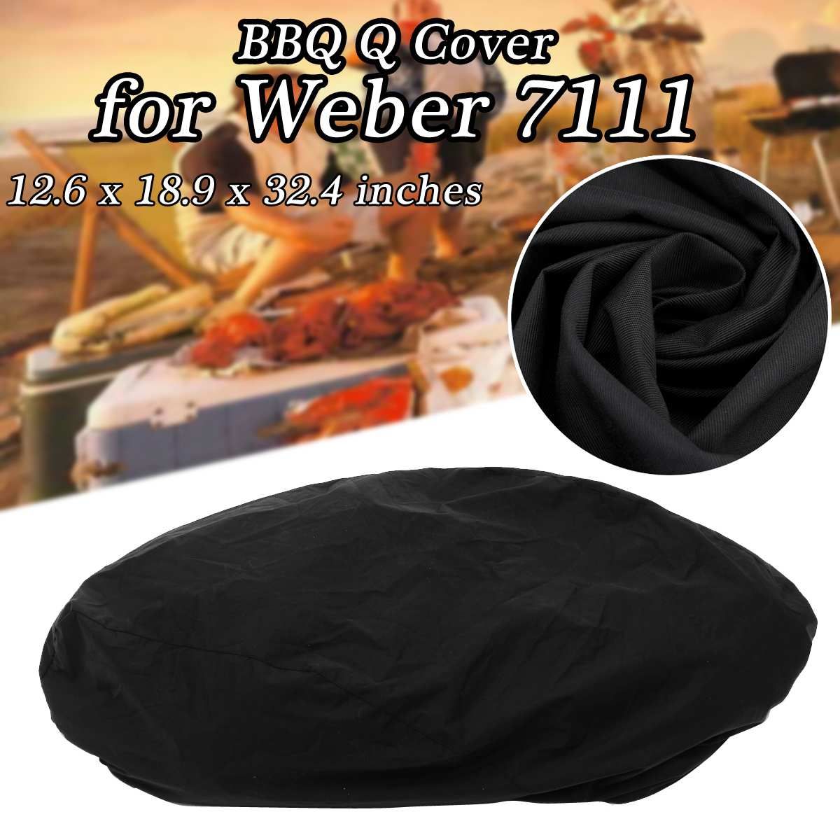 12.6x18.9x3 2.4 Inch Waterproof Grill Cover Accessories Grill Cover Weather 7111 Black Dust And Rain Charcoarill