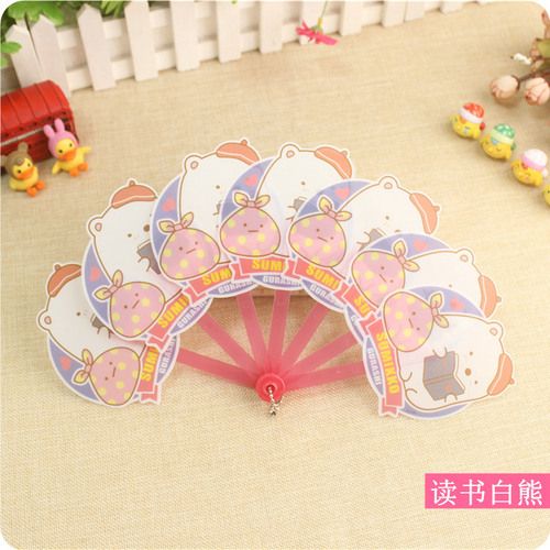 Mini Creature Handheld PP Portable Corner Mini Fan Cute Travel Portable Hand Fan Folding Fan 1PC Pocket