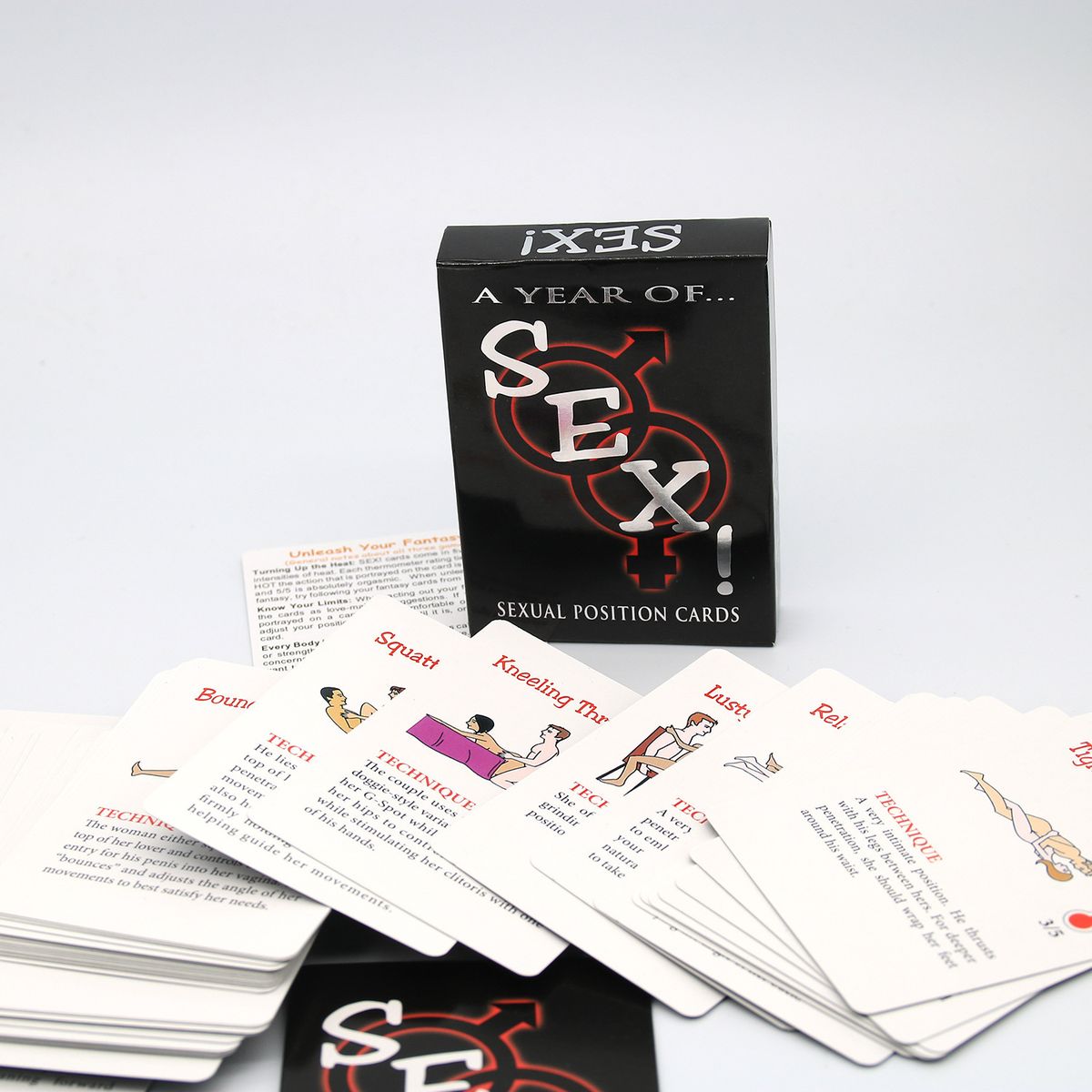 A Year Of Sex 50 Positions Of Sex Styles Card Game