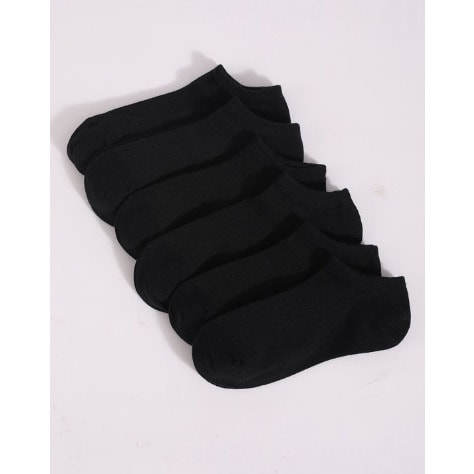 Solid Ankle Socks -3pairs -black