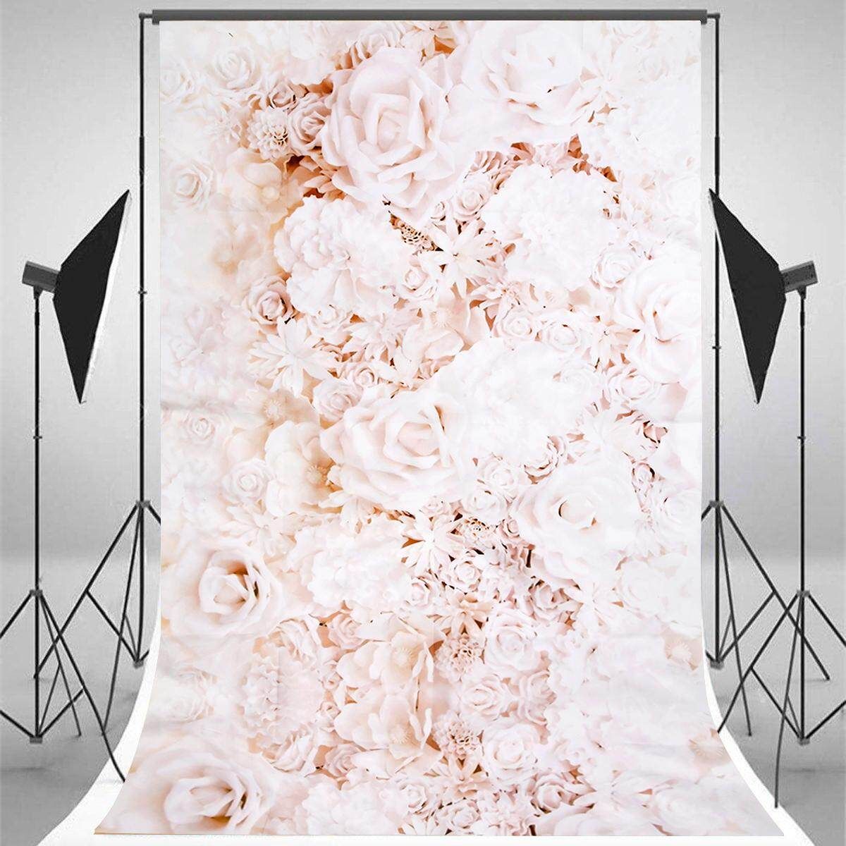 White Rose Flower Baby Vinyl Photography Background Backdrop Photo Studio Props # 120*150cm 120*150cm