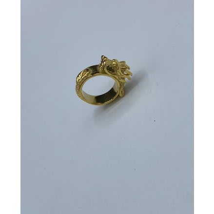 Luxury Gold Dragon Inspires Men&rsquo;s Steel Ring