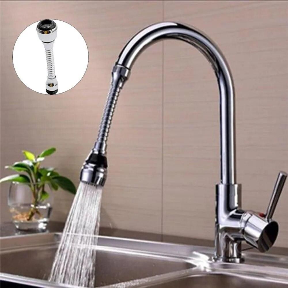 16cm 360 Degree Flexible Rotatable Water Saving Faucet Tap Sprayer Aerator Water Diffuser Faucet Nozzle Filter Bubbler Swivel
