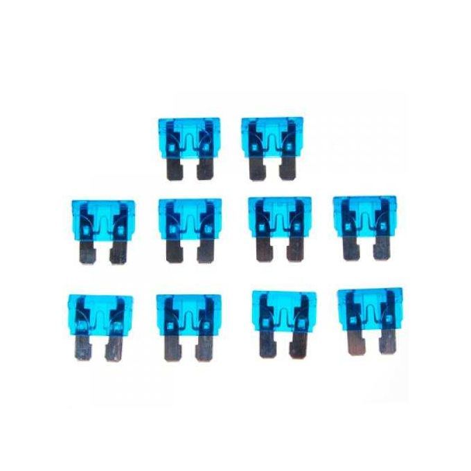 10 X 15A 32V Middle Size Auto Car  Fuses Blue New