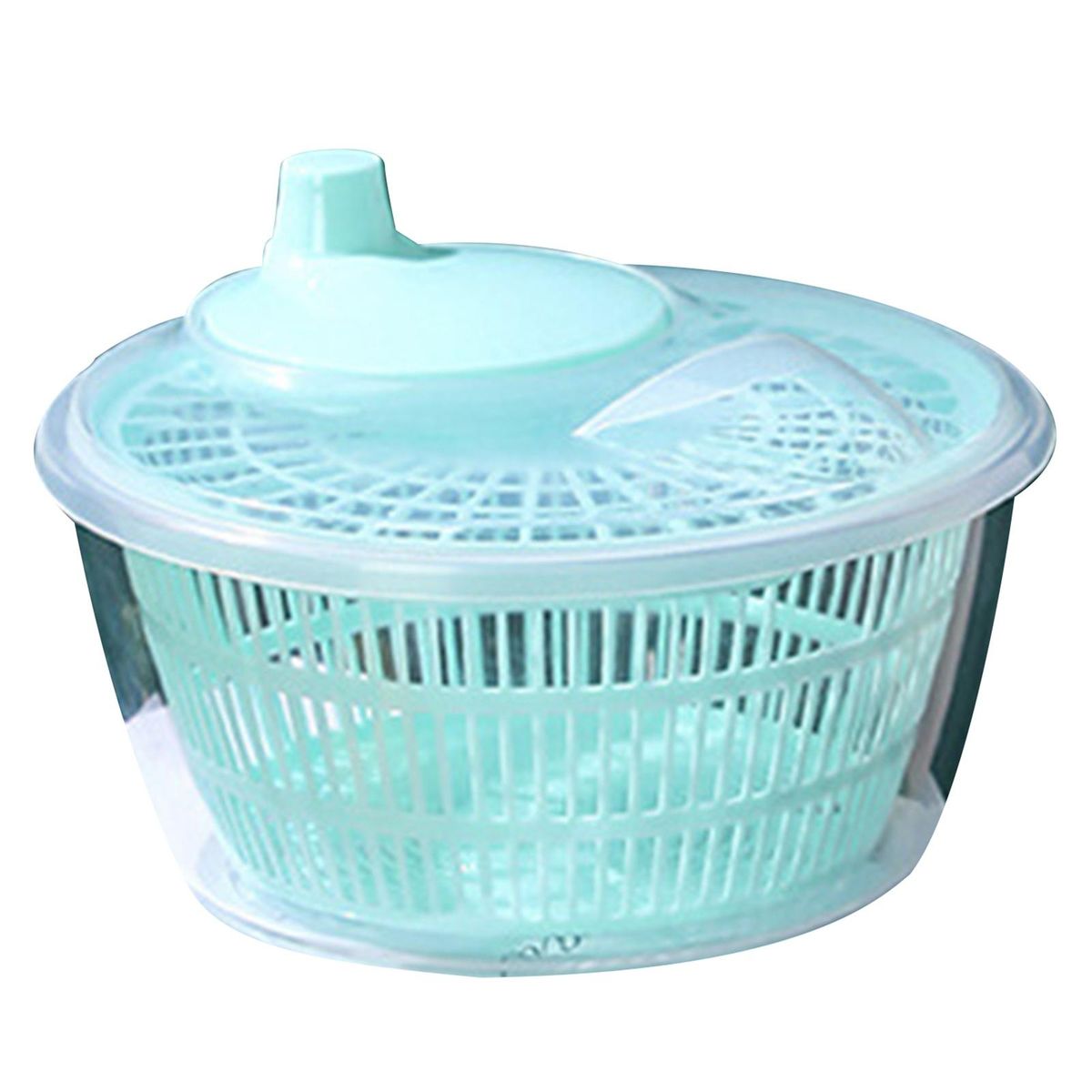 Detachable Double-layer Drain Basket Quick Drain Salad for Vegetables Blue