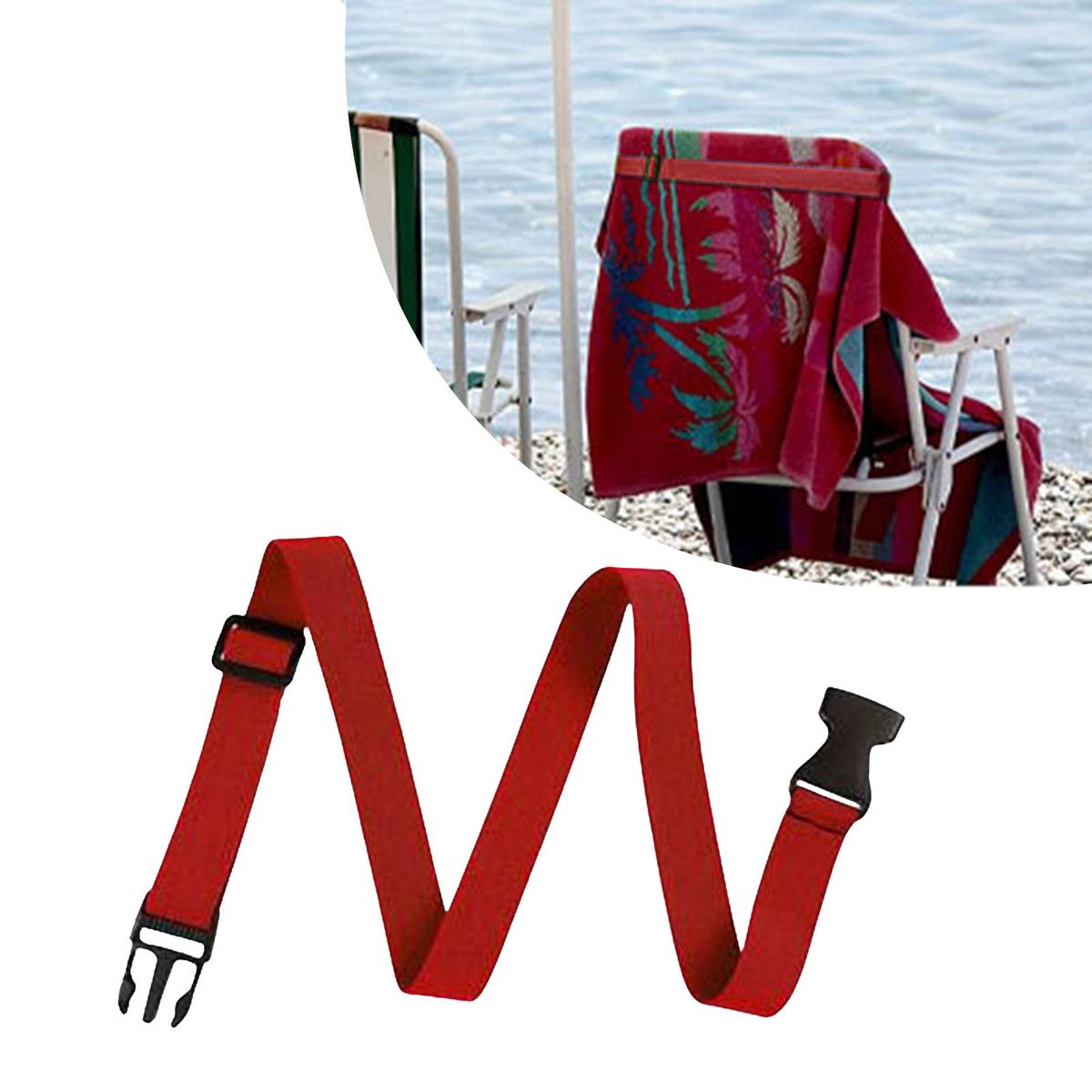 Beach Towel Bands Clamp Elastic Chair Clips For Ship Red