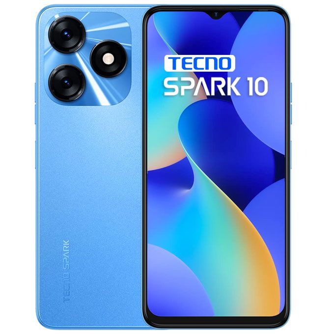 Spark 10c 6.6" 4GB RAM/128GB ROM Android 13 MagicskinBlue