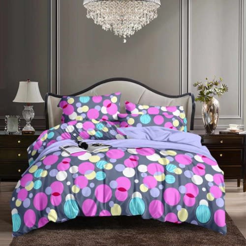 Bedsheet duvet And Four Pillowcases  multi color