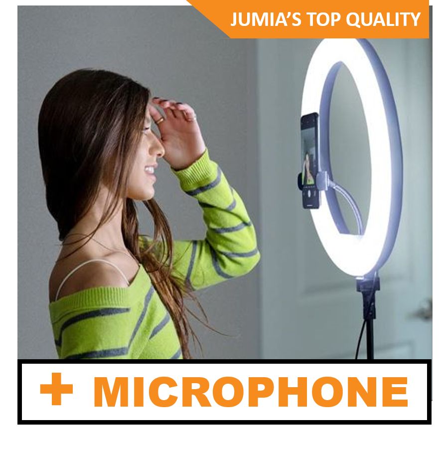 Ringlight Stand Ring Live Photo Recording 10 Inches + MIC