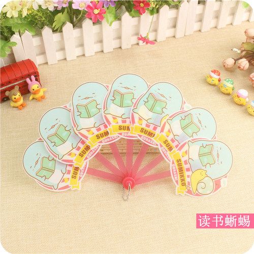 Fan Cute Fan Mini PP Folding Pocket Mini Portable Travel Creature Portable Fan Corner Hand Handheld 1PC