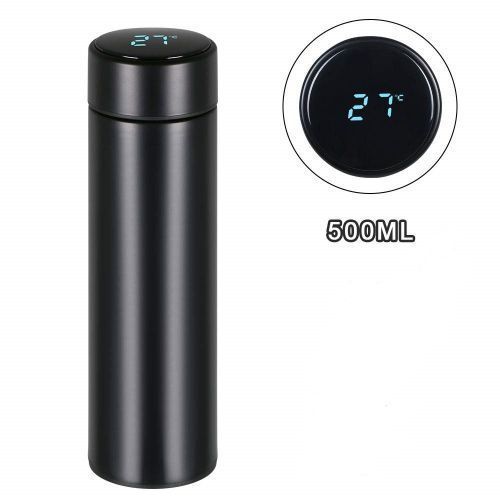 500ml Water Bottle Temperature Display Stainless Steel Flask