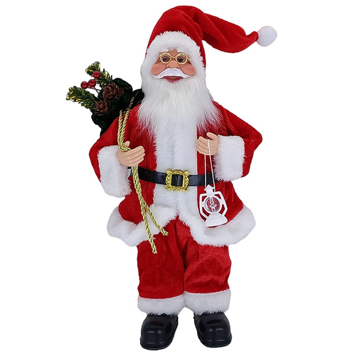 Standing Santa Claus Snowman Christmas Statue Decorations Xmas Red